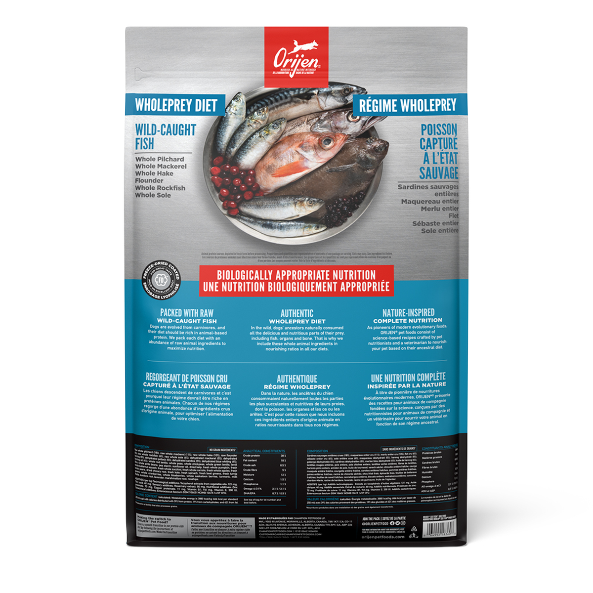 ORIJEN Six Fish Dry Dog Food – official product image 2