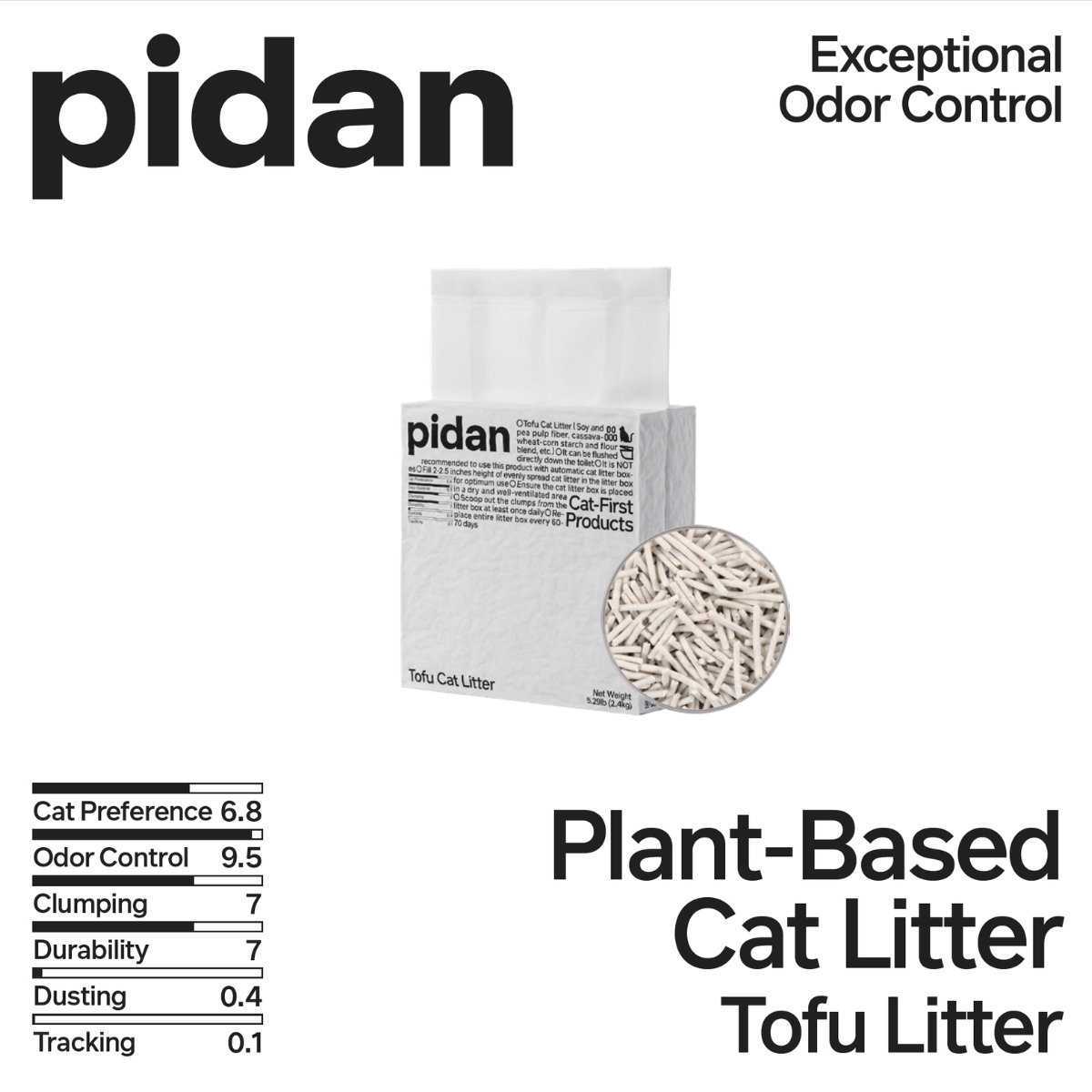 pidan Original Tofu Cat Litter 2.4 kg