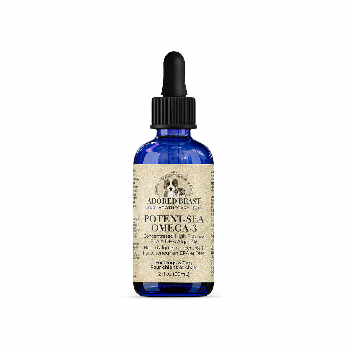 Adored Beast Potent-Sea Omega-3 bottle