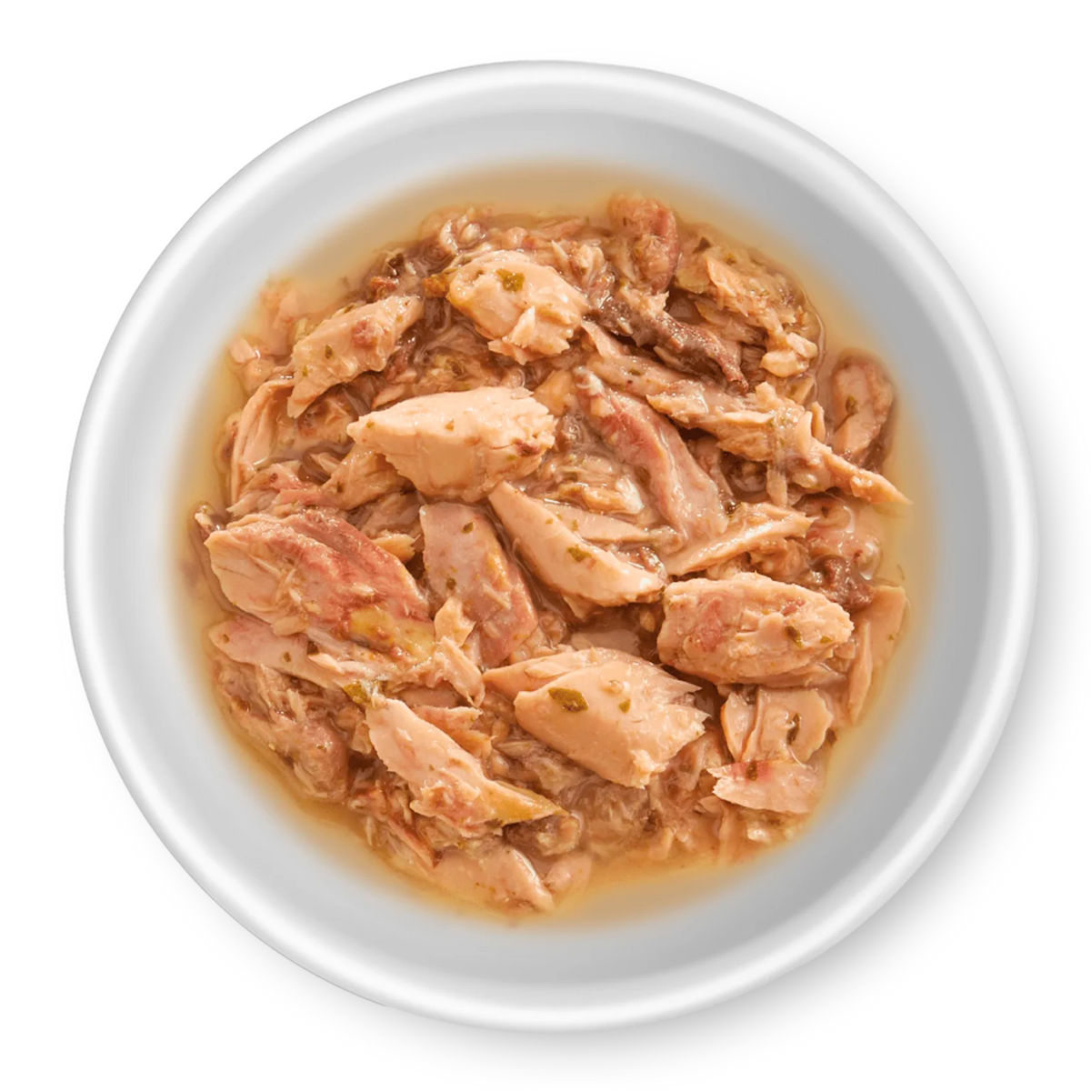 RAWZ Shredded Tuna & Salmon Recipe Wet Cat Food – in bowl