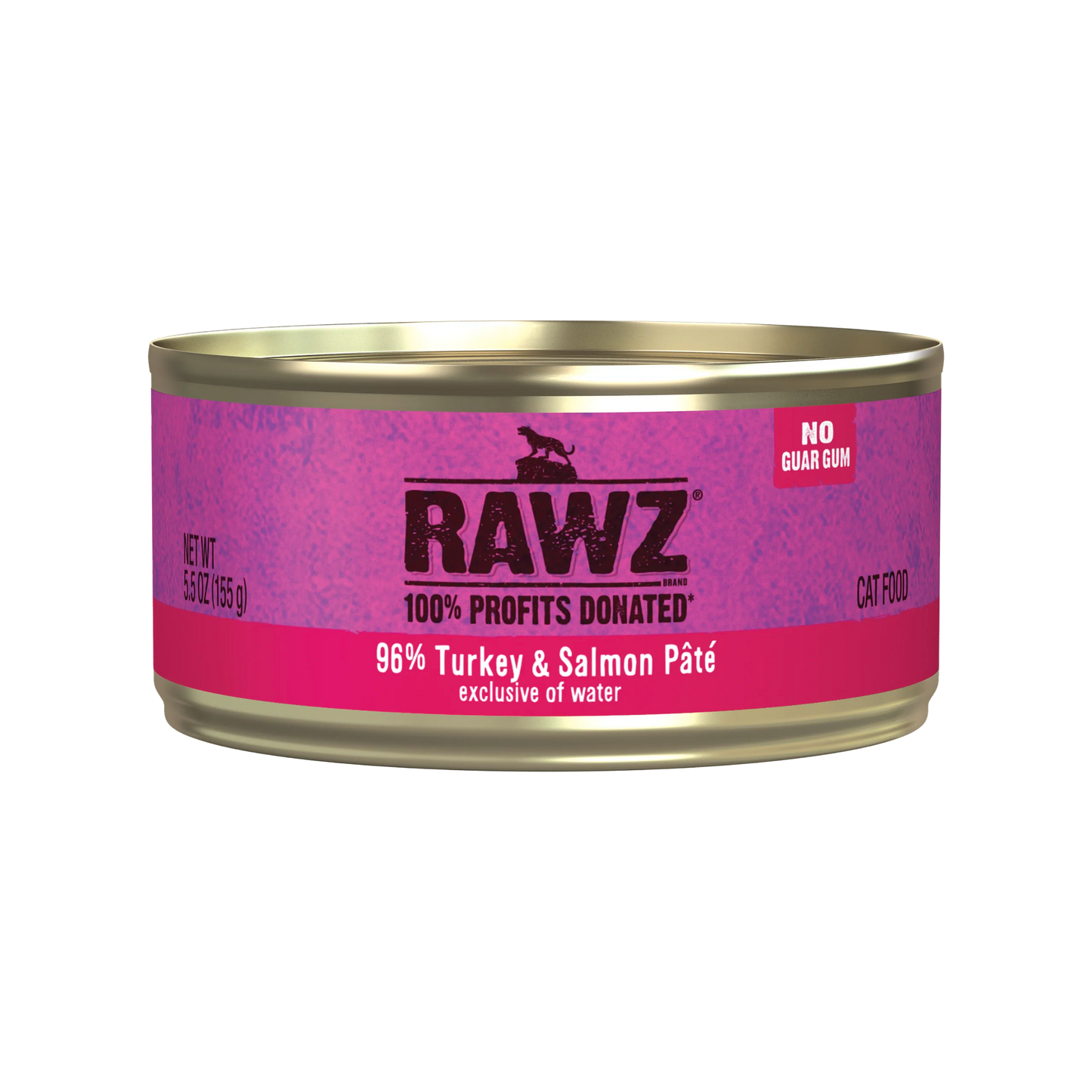 RAWZ 96% Turkey & Salmon Pate 24/155g