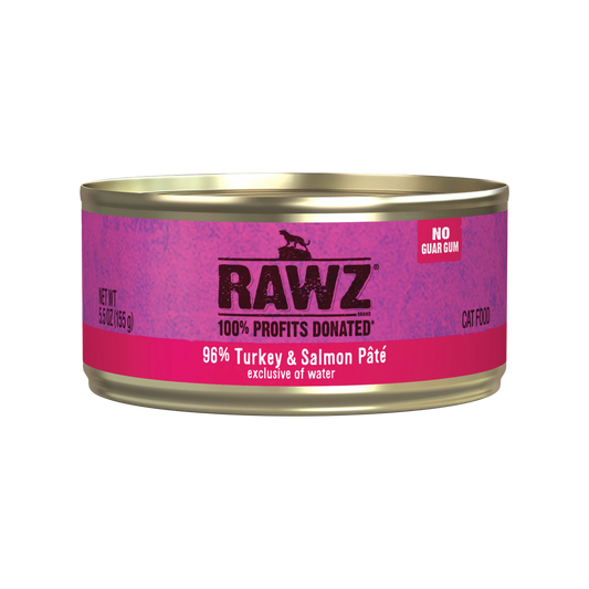 RAWZ 96% Turkey & Salmon Pate 24/155g