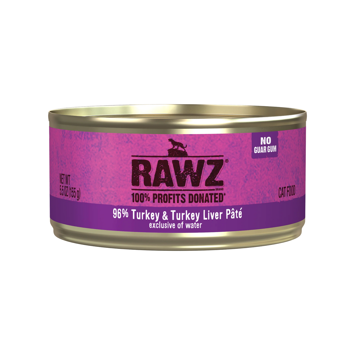 RAWZ 96% Turkey & Turkey Liver 24/155g