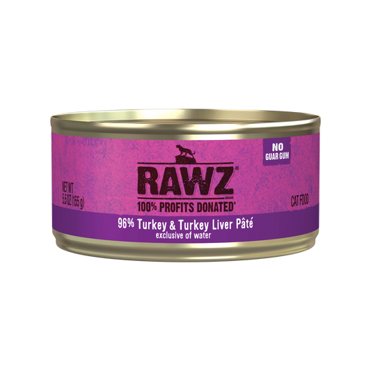 RAWZ 96% Turkey & Turkey Liver 24/155g
