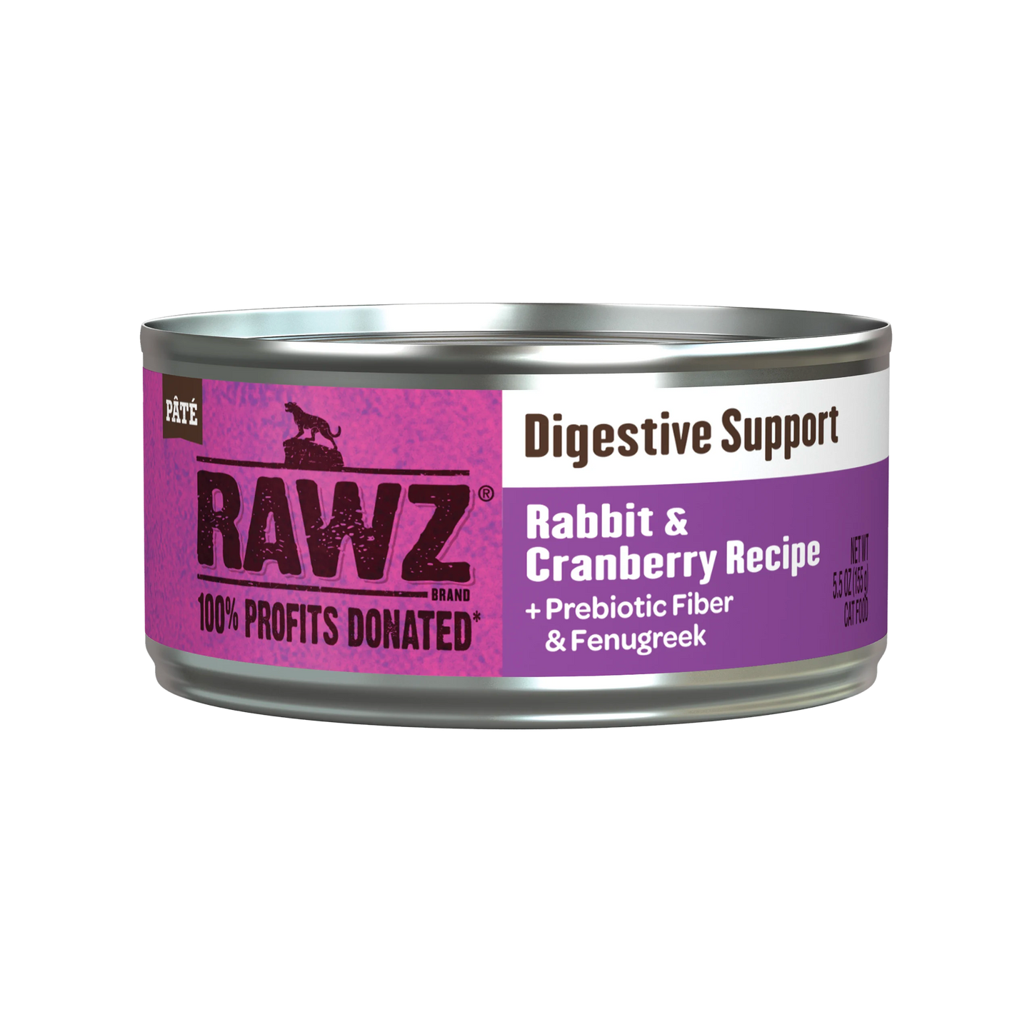 RAWZ Digestive Support Rabbit & Cranberry 24/5.5oz