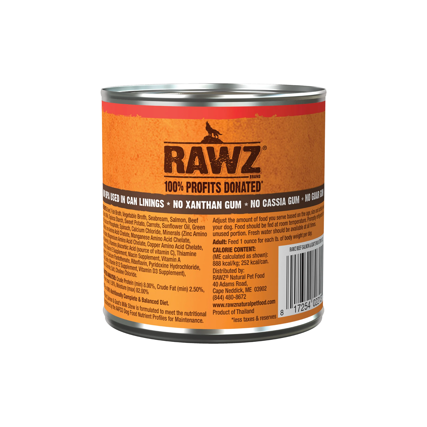 RAWZ Chicken, Beef, salmon, coconut oil & Goat Milk Stew 12/10oz