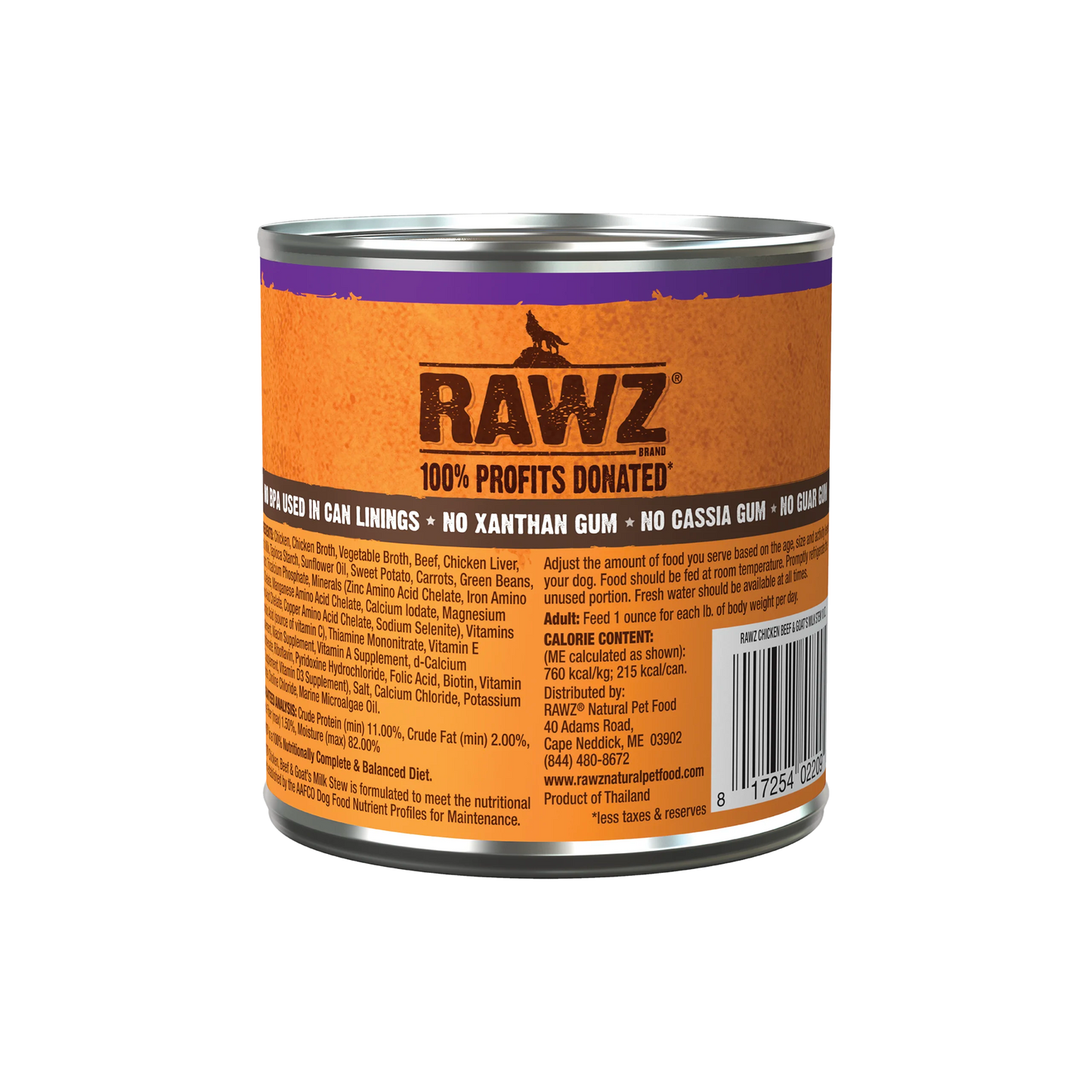RAWZ Chicken, Beef & Goat's Milk Stew 12/10oz
