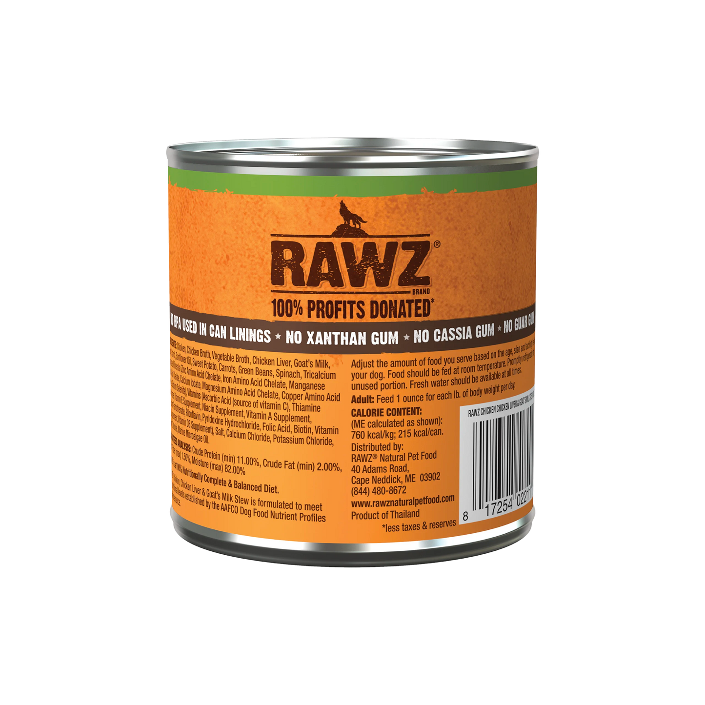 RAWZ Chicken, Chicken Liver & Goat's Milk Stew 12/10oz