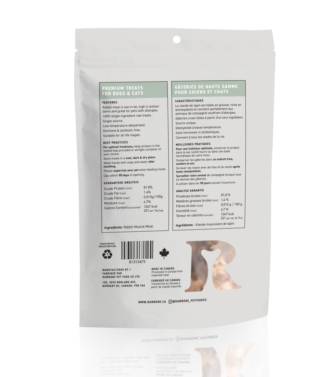 Rawbone Premium Rabbit Krisps