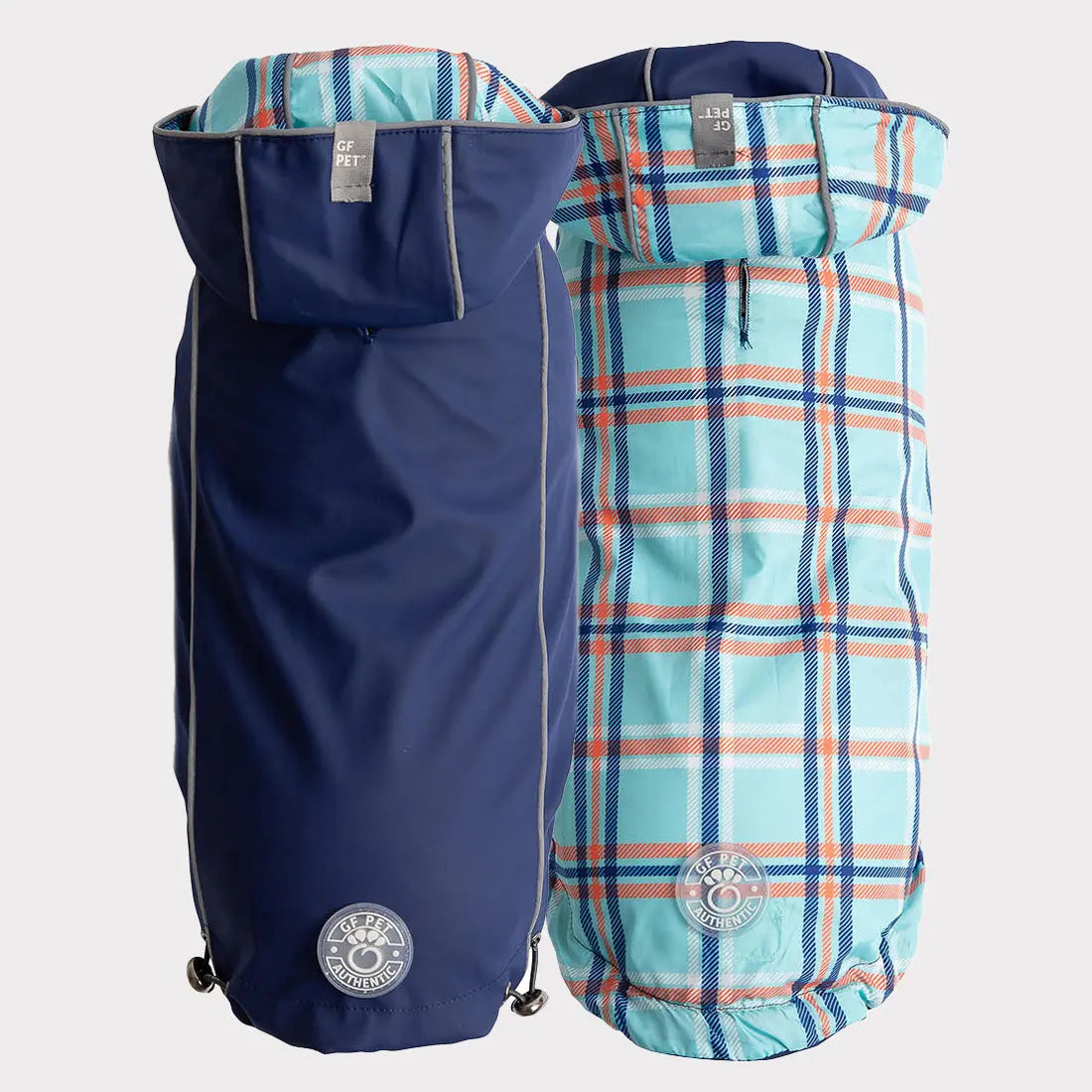 GF Pet Reversible Dog Raincoat Navy