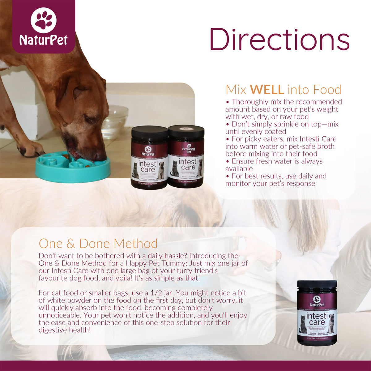 NaturPet Intesti Care Powder for Cats & Dogs – 165 g