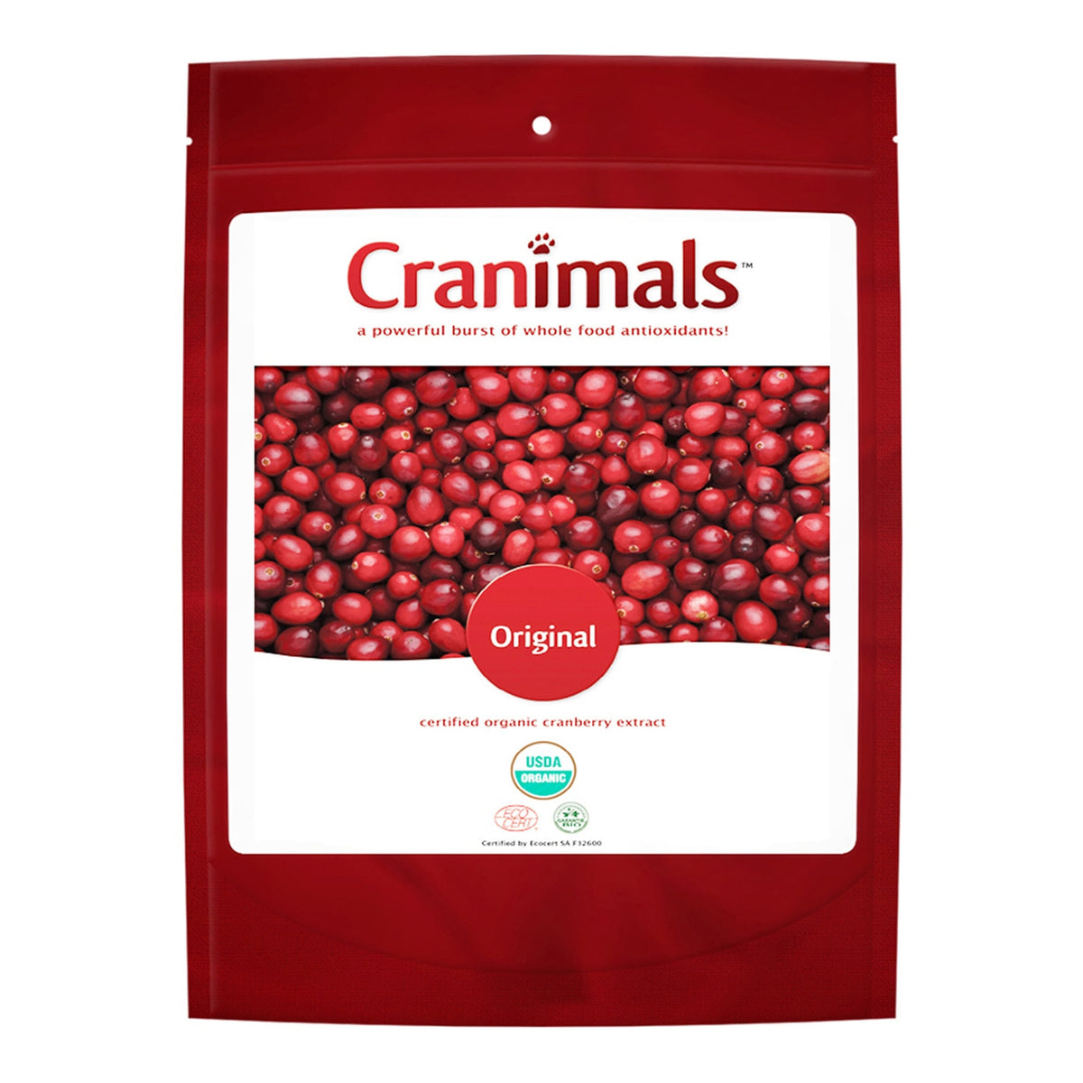 Cranimals Original Organic Cranberry Supplement for Dogs & Cats – 120 g