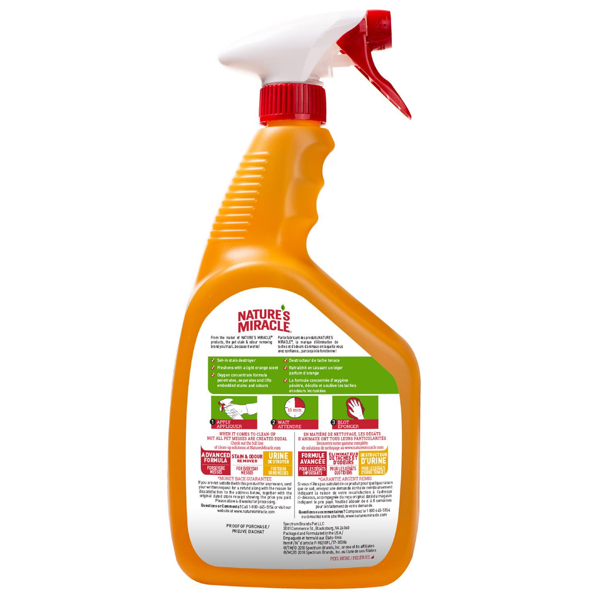 Nature's Miracle Dog Oxy Formula Stain & Odour Spray – 946 mL