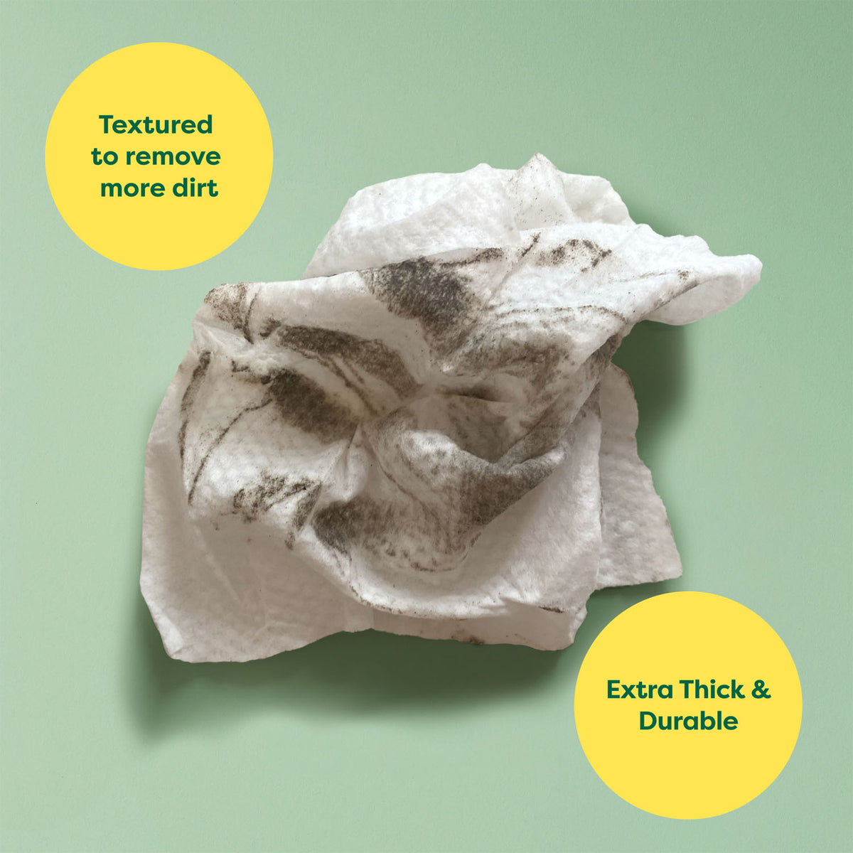 Earth Rated Compostable Lavender Pet Wipes – 8 x 8 in, 100 Pack