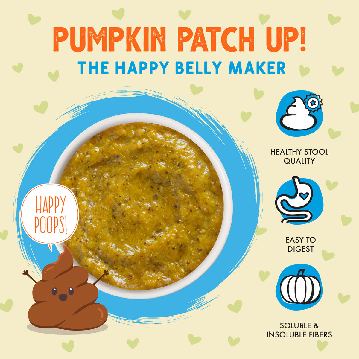 Weruva Pumpkin Patch Up Pumpkin with Coconut Oil & Flaxseeds Supplement for Dogs & Cats – 2.8 oz Pouch