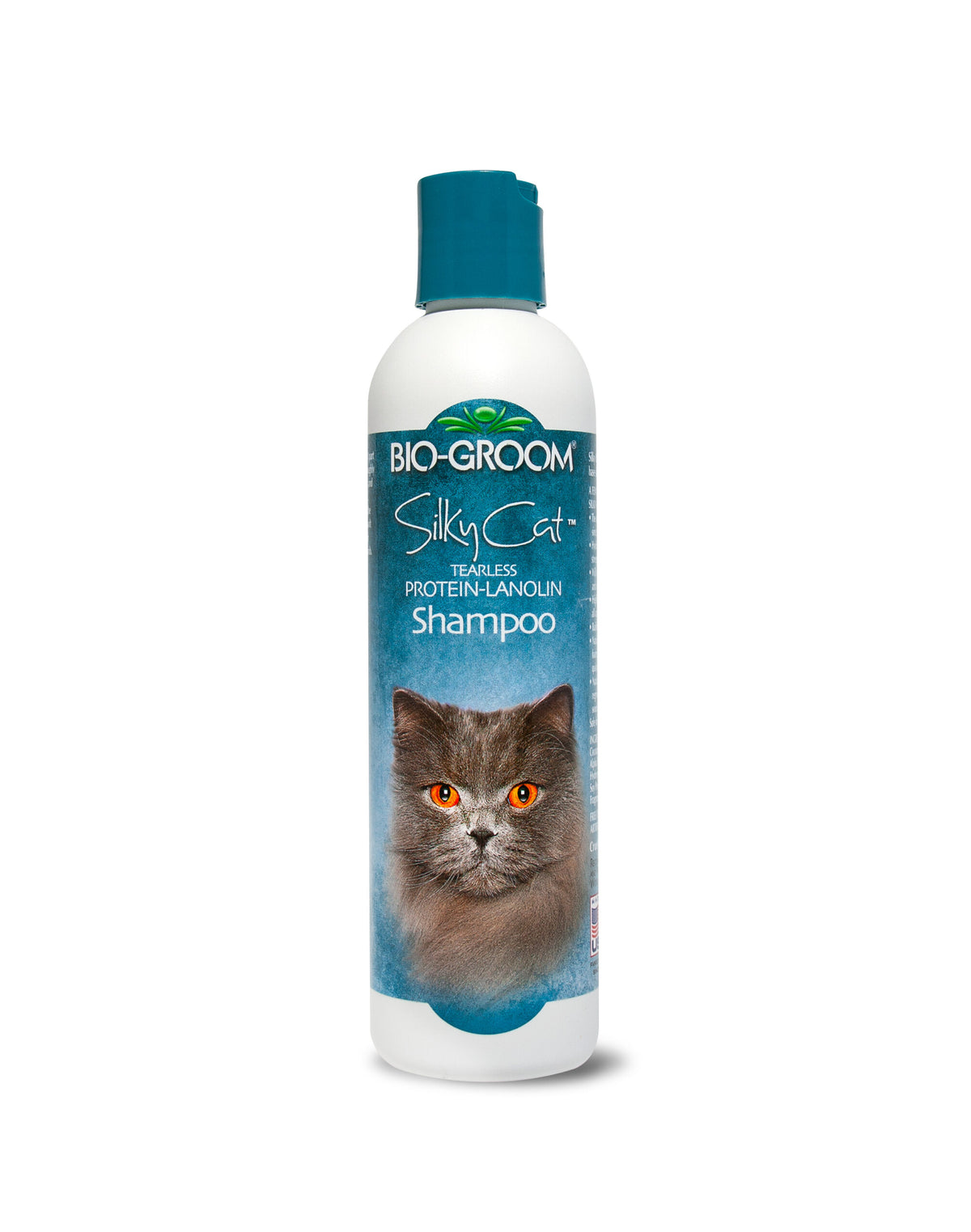 Bio-Groom Silky Cat Tearless Protein-Lanolin Cat Shampoo – 8 oz