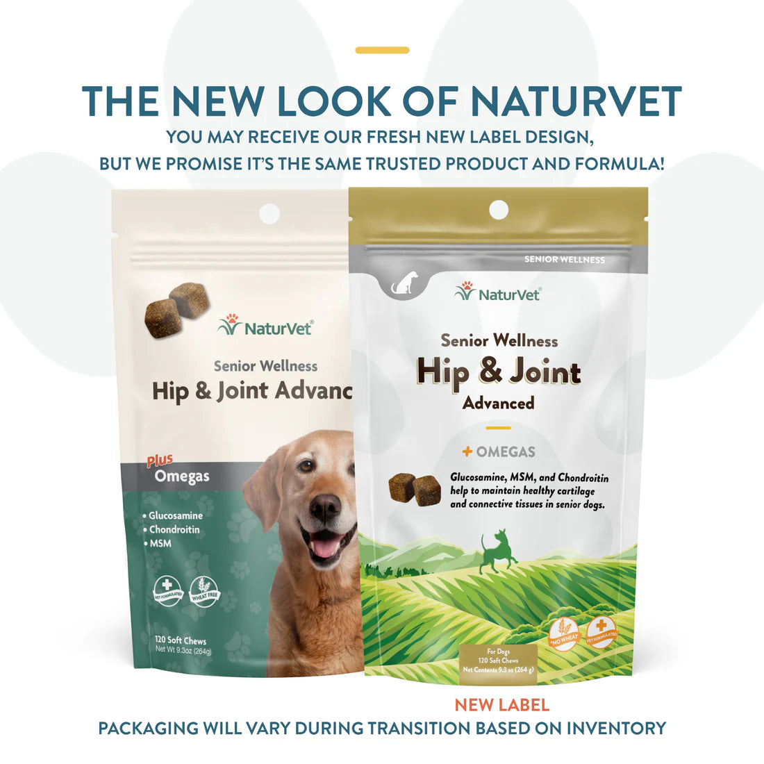 NATURVET Soft Chew Advanced Senior Hip & Joint 120CT