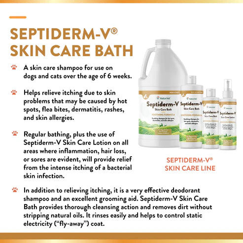 NATURVET MTO-Septiderm-V Bath 8OZ