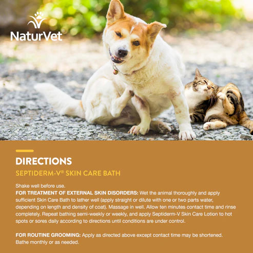 NATURVET MTO-Septiderm-V Bath 8OZ