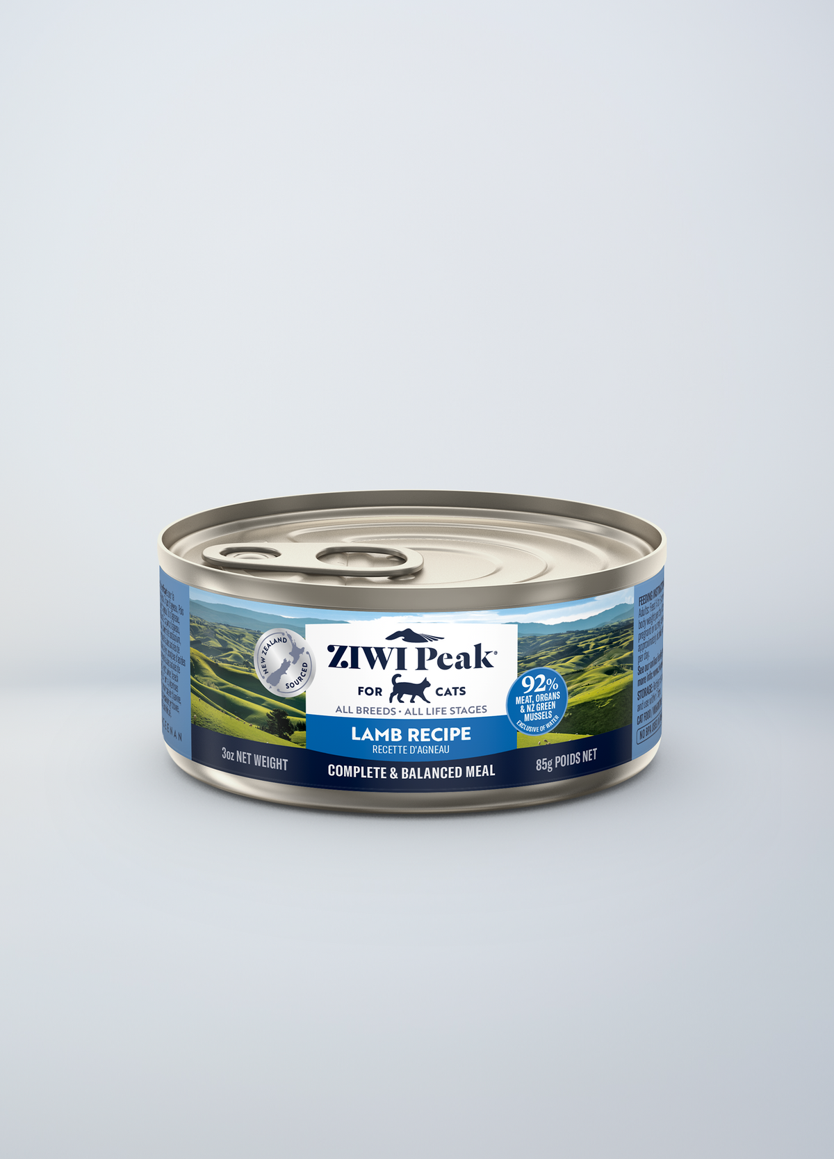 ZIWI Peak Original Lamb Recipe Grain-Free Wet Cat Food – front of pack (official ZIWI image)