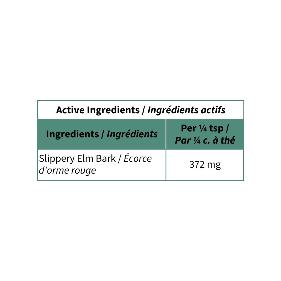 Blends for Life Slippery Elm Bark active ingredient