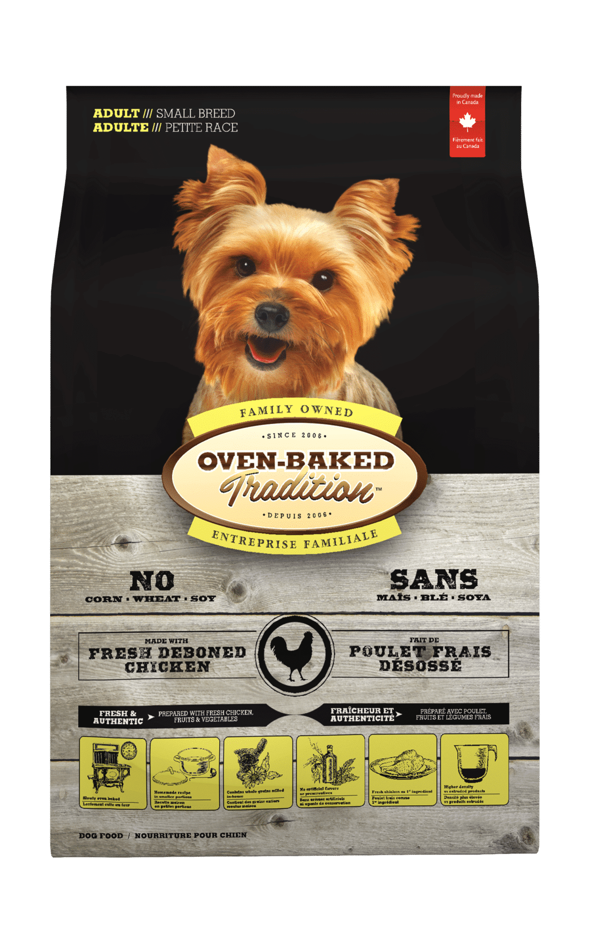 Oven-Baked Tradition Adult Small Breed Chicken Dry Dog Food – 12.5 lb