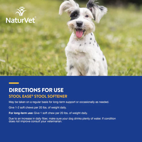 NATURVET Soft Chew Stool Ease 40CT