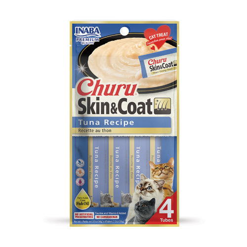 Inaba Churu Skin & Coat Tuna Recipe – front of package (official image)