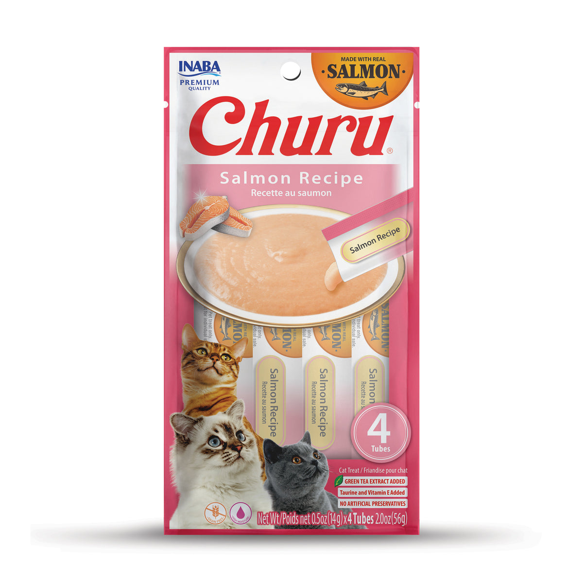 Inaba Churu Salmon Recipe – front of package (official image)