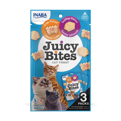 Inaba Juicy Bites Crab and Scallop Flavors – front of package (official image)