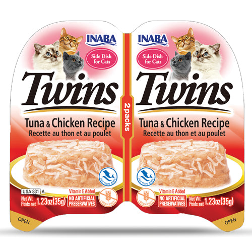 Inaba Twins Tuna & Chicken Recipe – front of package (official image)