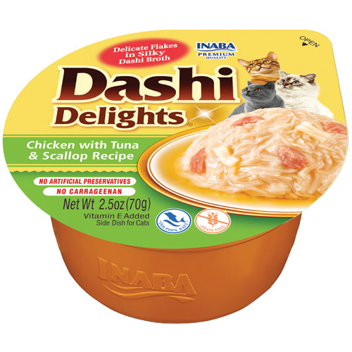 Inaba Dashi Delights Chicken with Tuna&Scallop Recipe 2.5oz
