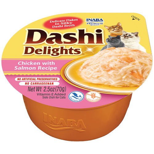 Inaba Dashi Delights Chicken with Salmon Recipe – front of package (official image)
