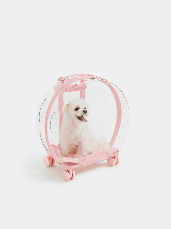 Vetreska Bubble Pet Carrier Pink & Transparent