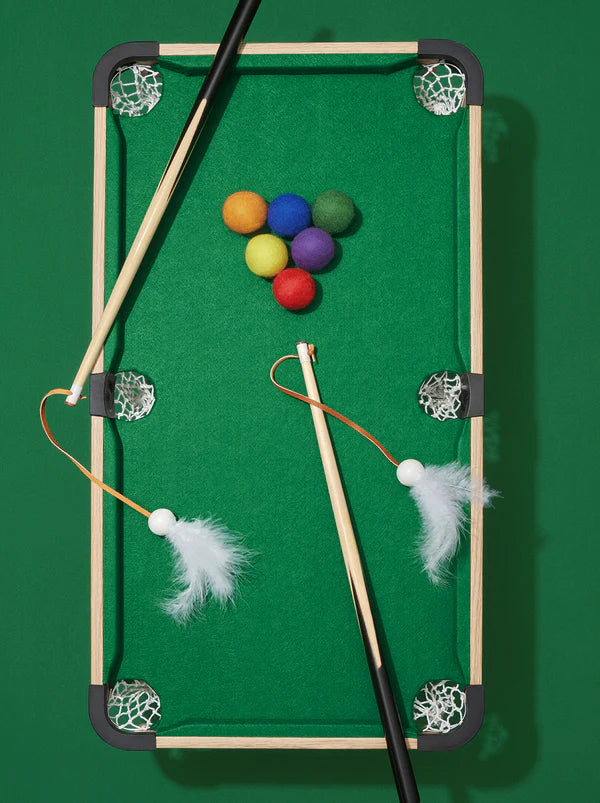 Vetreska Meownooker Cat Toy Set | Pool Table for cats