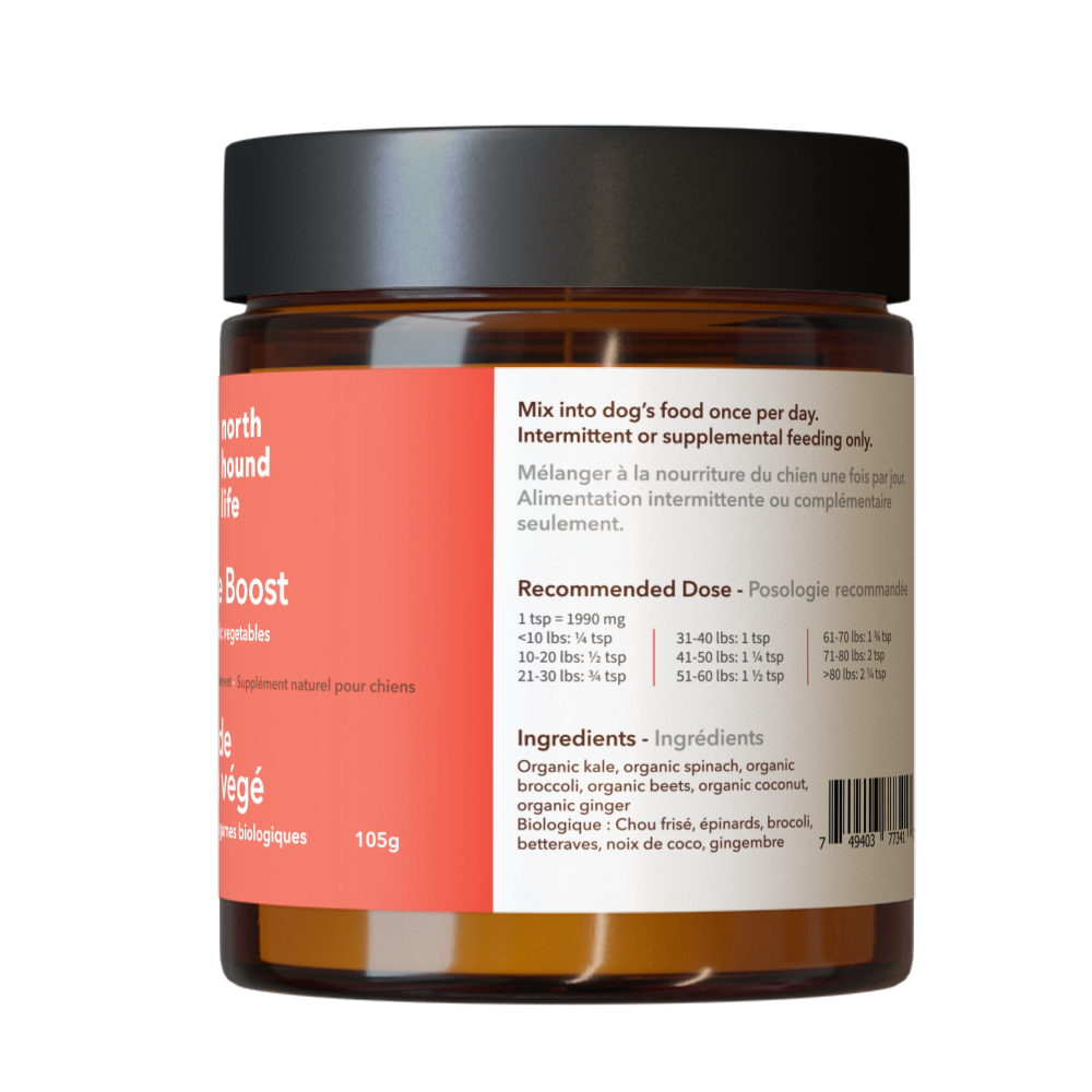 North Hound Life Veggie Boost dosage guide