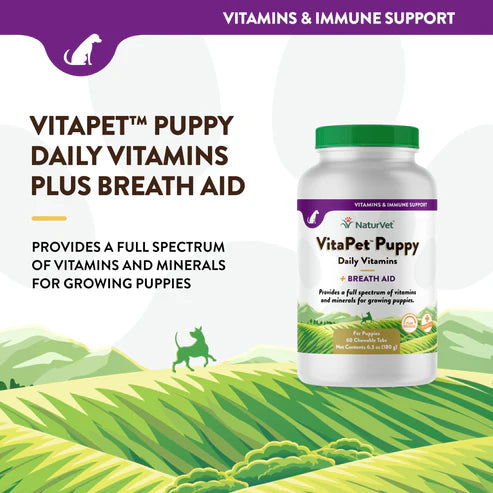 NATURVET VitaPet Daily Time Release 60CT | Puppy