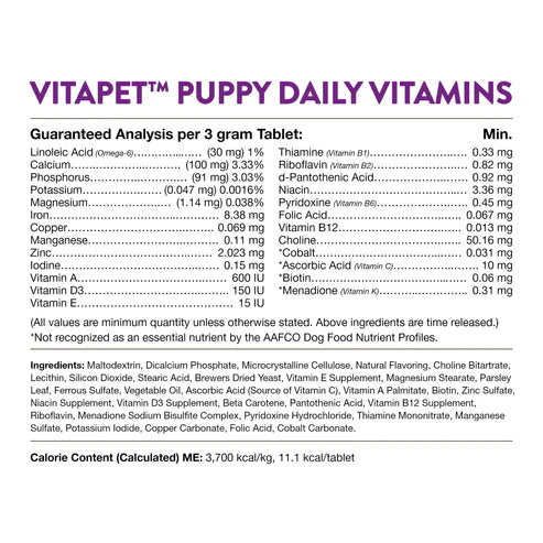 NATURVET VitaPet Daily Time Release 60CT | Puppy