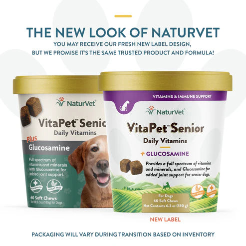 NATURVET Soft Chew VitaPet Daily Senior&Glucosamine60CT