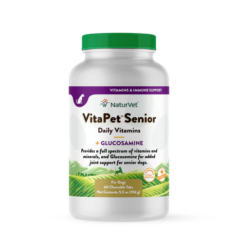 NATURVET VitaPet Daily Vitamin Tabs 60PK | Senior
