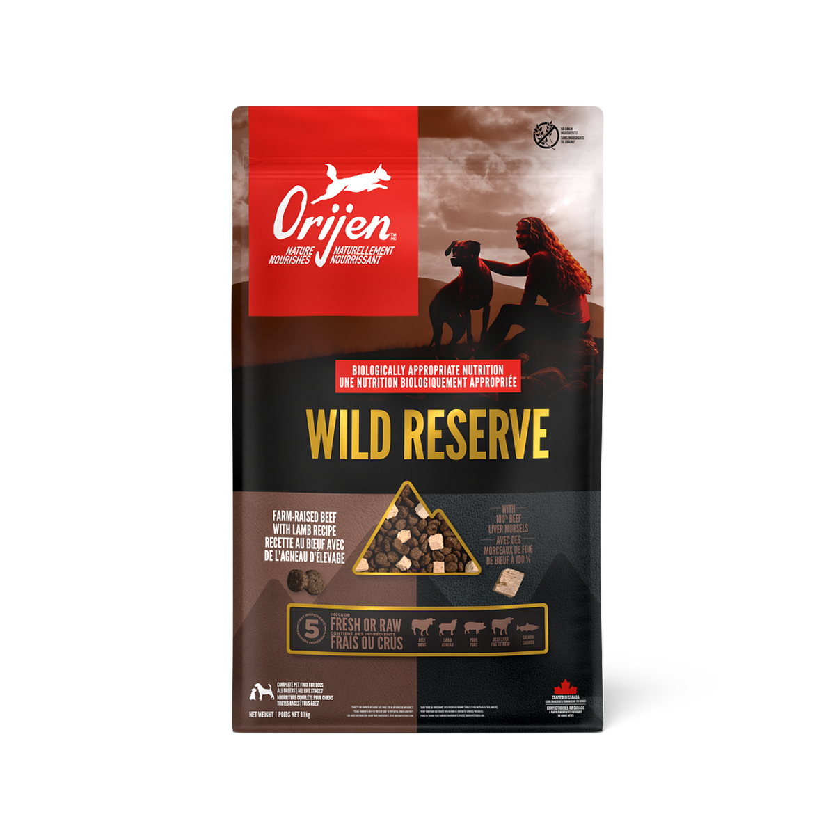 ORIJEN Wild Reserve Farm-Raised Beef & Lamb Recipe Dry Dog Food
