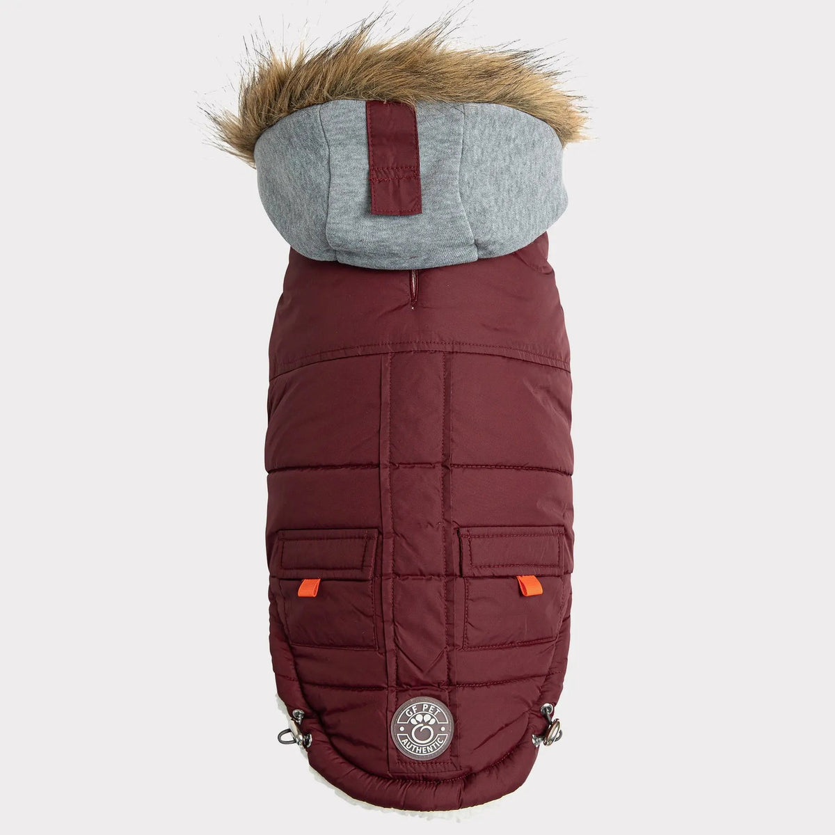 GF Pet Winter Sailor Dog Parka Burgundy