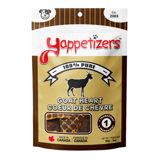 Yappetizers Goat Heart Dog Treats