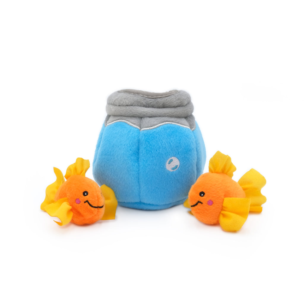 ZippyPaws ZippyClaws Burrow Fish in Bowl cat toy
