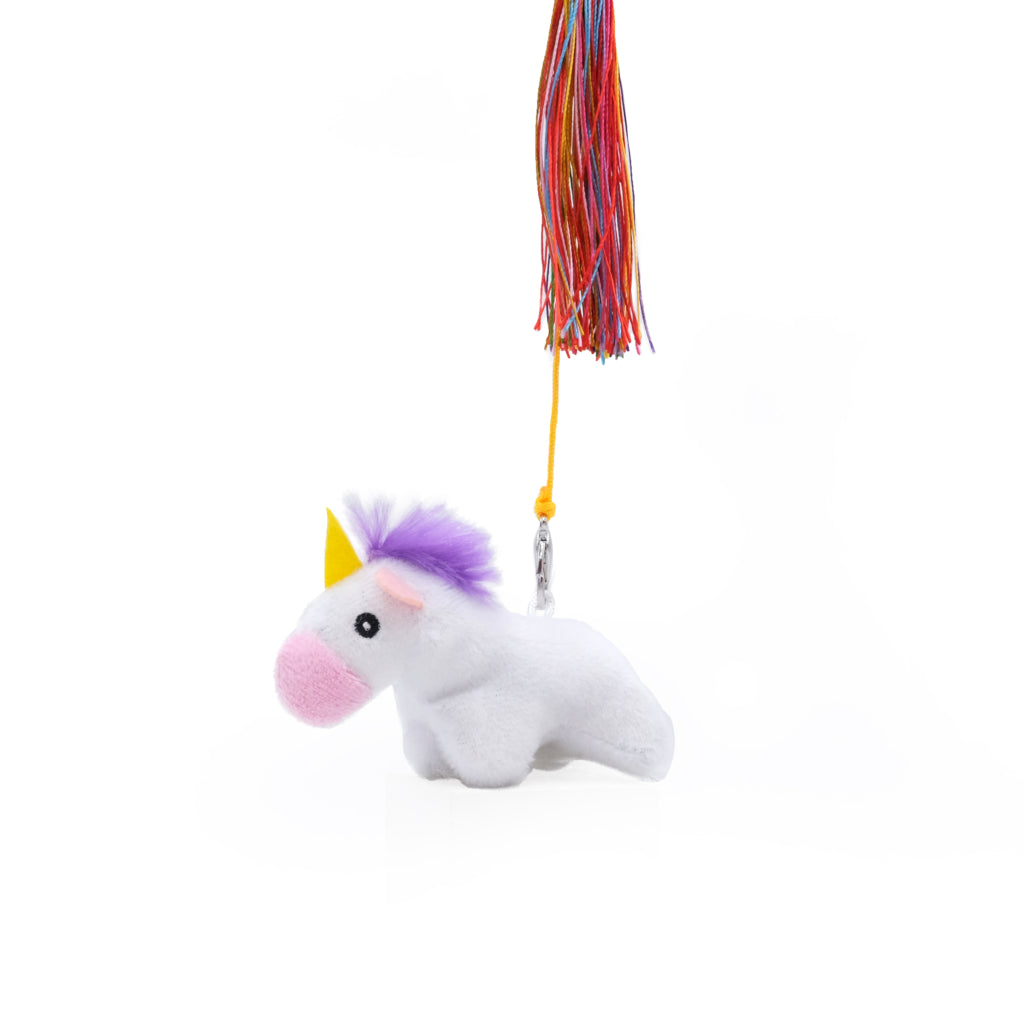 ZippyPaws ZippyClaws ZippyStick Unicorn cat wand toy alternate view