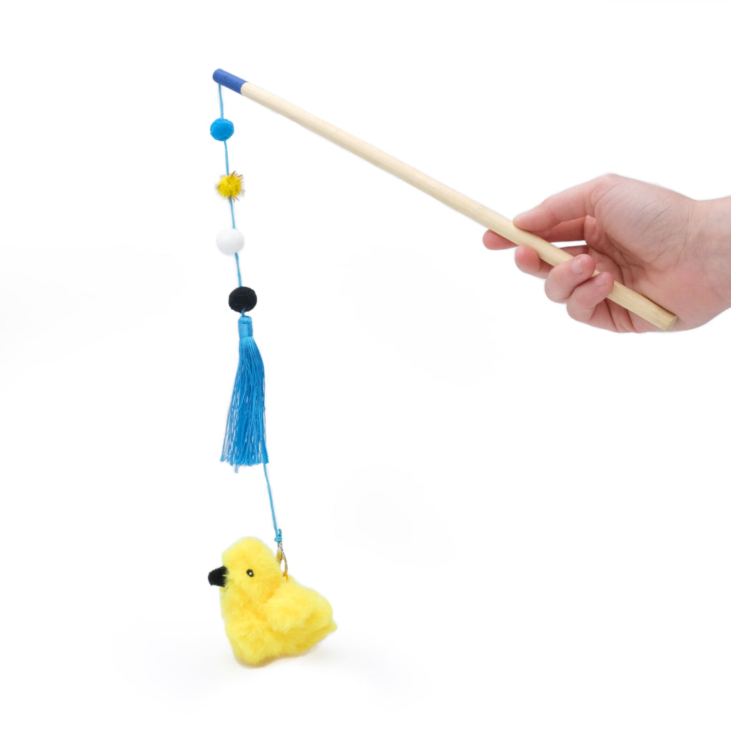 ZippyPaws ZippyClaws ZippyStick Bird cat wand toy