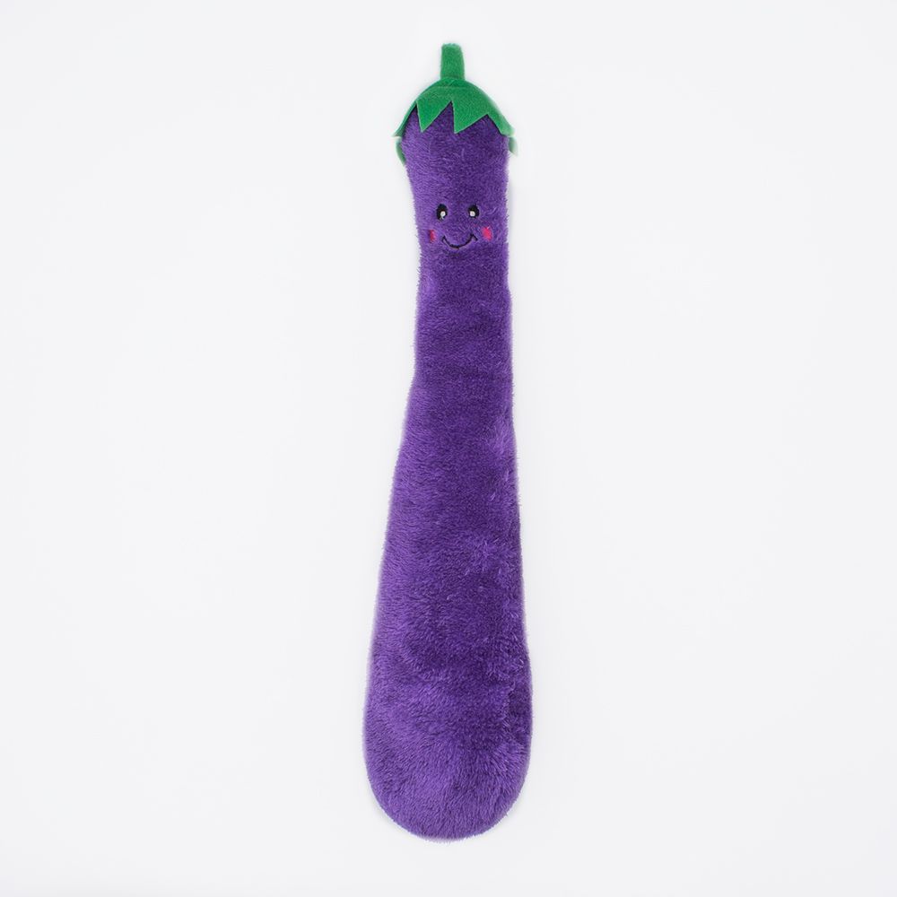 ZippyPaws Jigglerz Eggplant dog toy