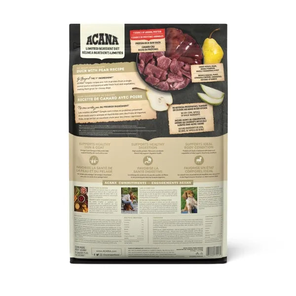 Acana Singles Limited Ingredient Diet Dry Dog Food - Duck with Pear Recipe