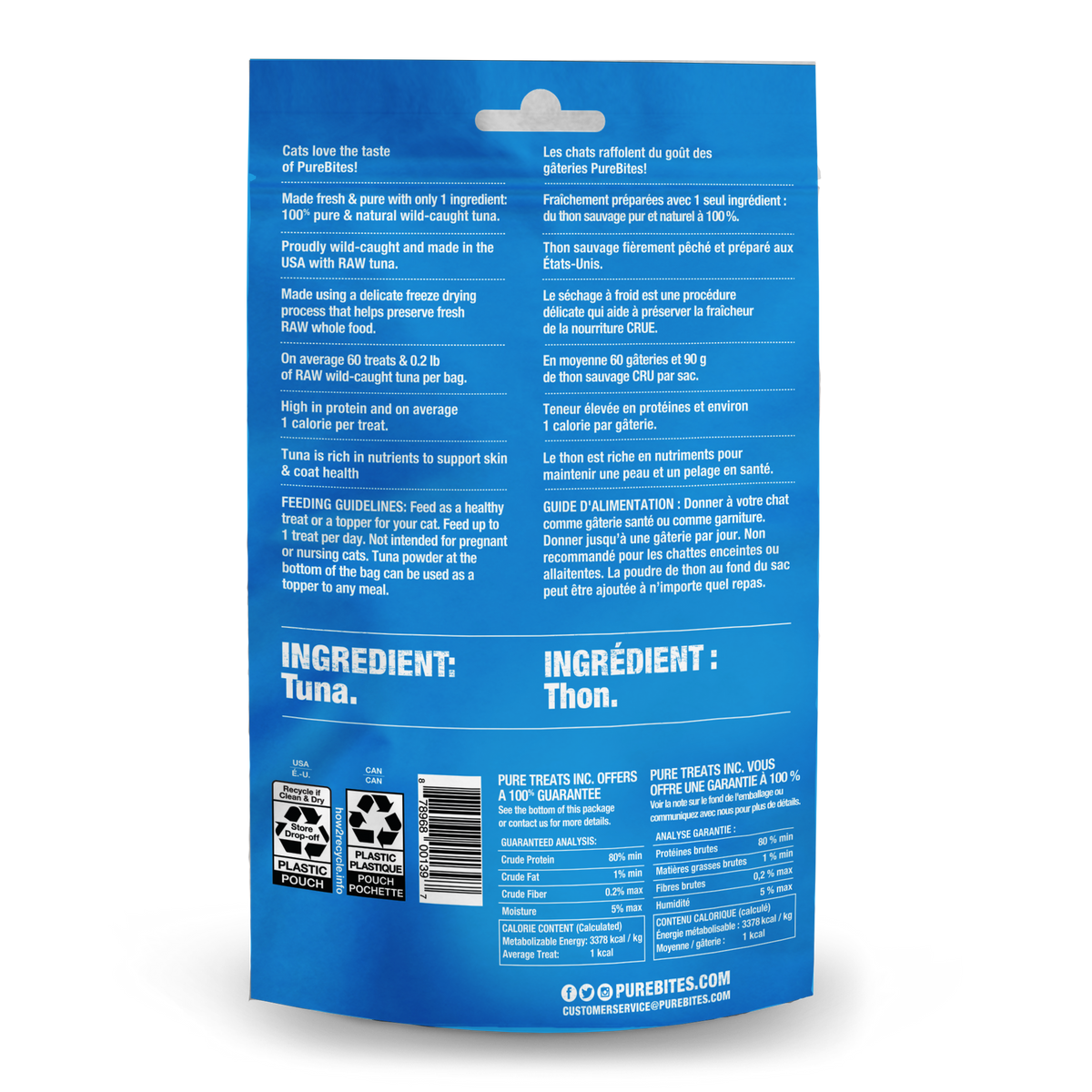 PureBites Freeze-Dried Tuna Cat Treats – 25 g (0.88 oz) – official PureBites image 2