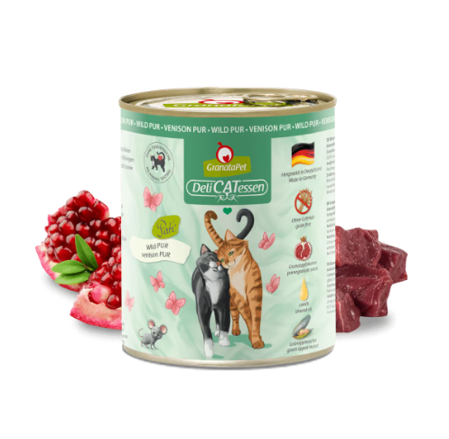 GranataPet DeliCatessen Cat Wet Food - Venison pur 800g